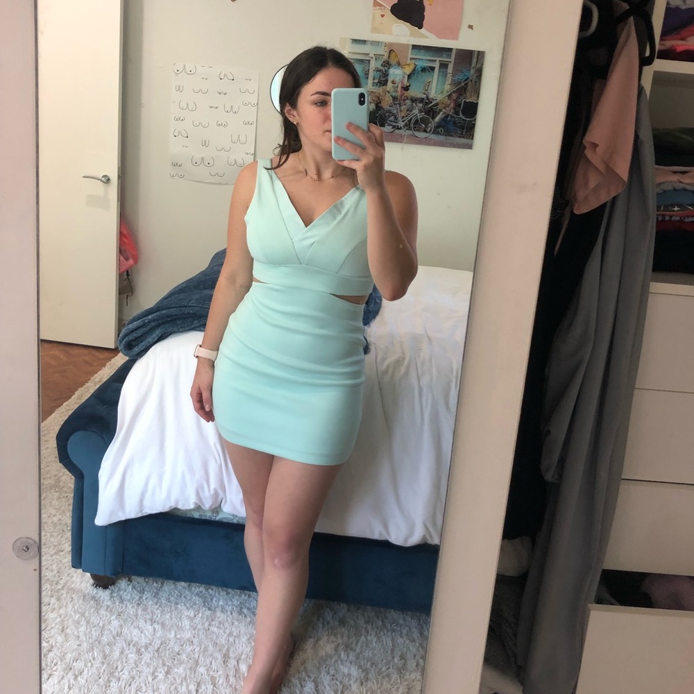 Beautiful mint green dress from Top Shop